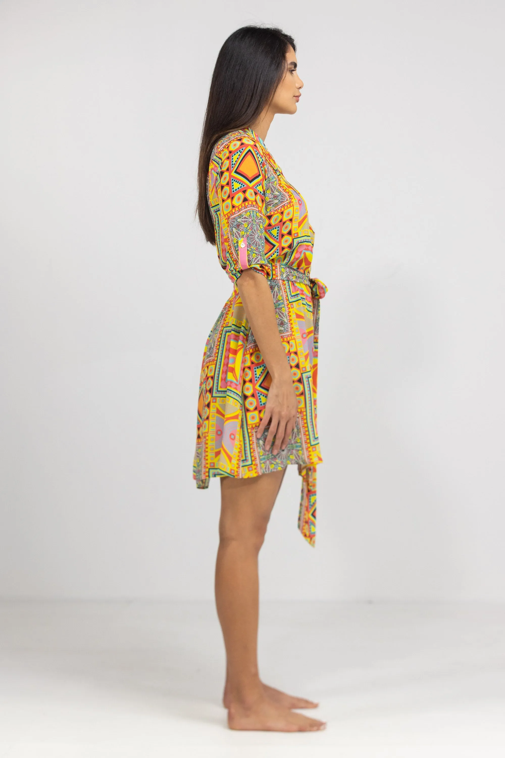 HOBART - PINTUCKS DRESS