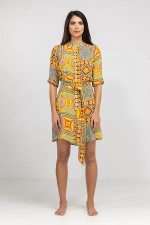 HOBART - PINTUCKS DRESS