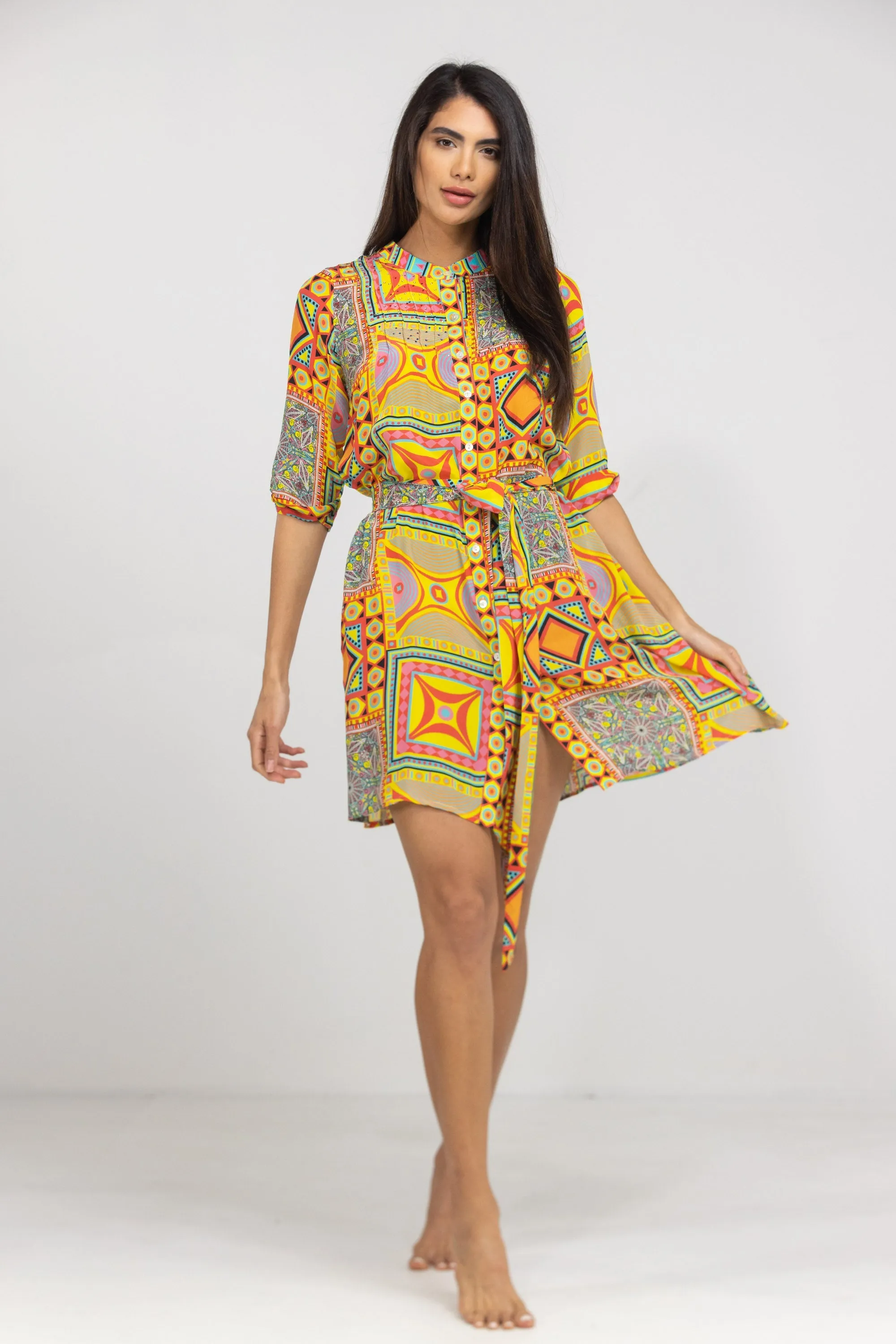 HOBART - PINTUCKS DRESS