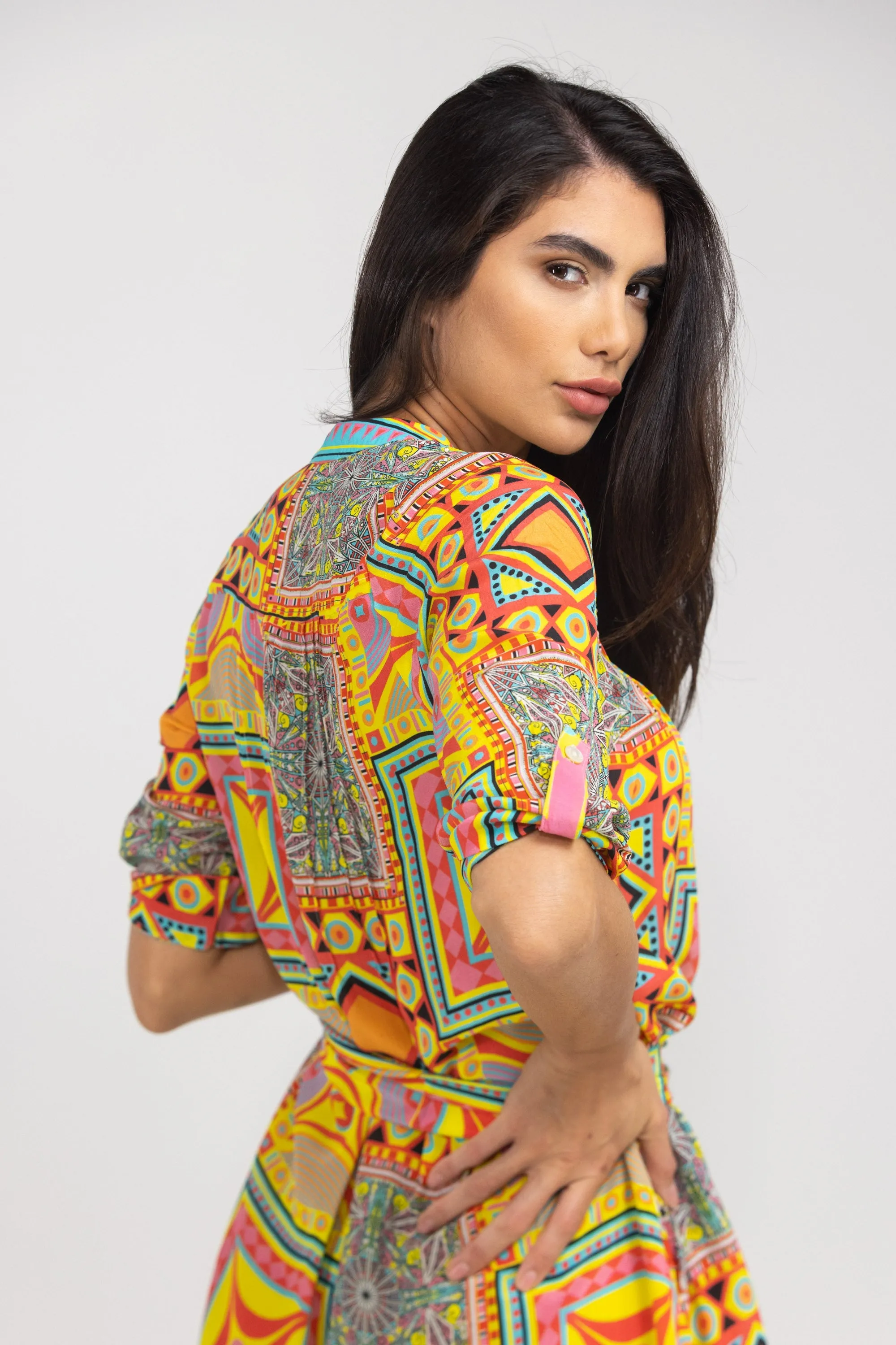HOBART - PINTUCKS DRESS