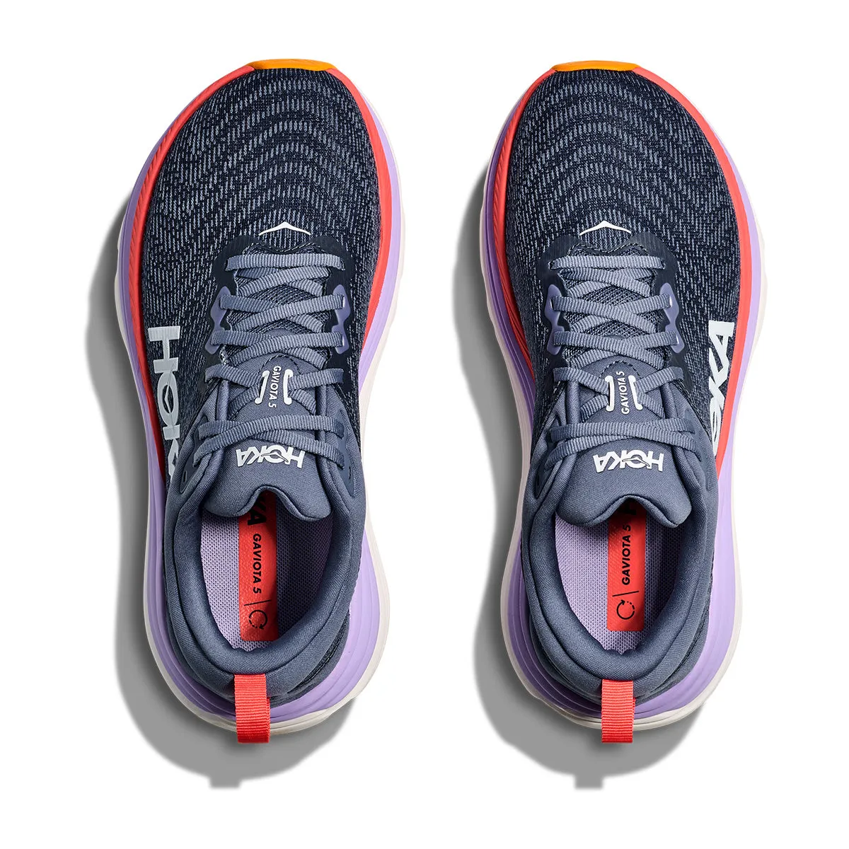 Hoka Gaviota 5 Womens | Anchor / Grapefruit
