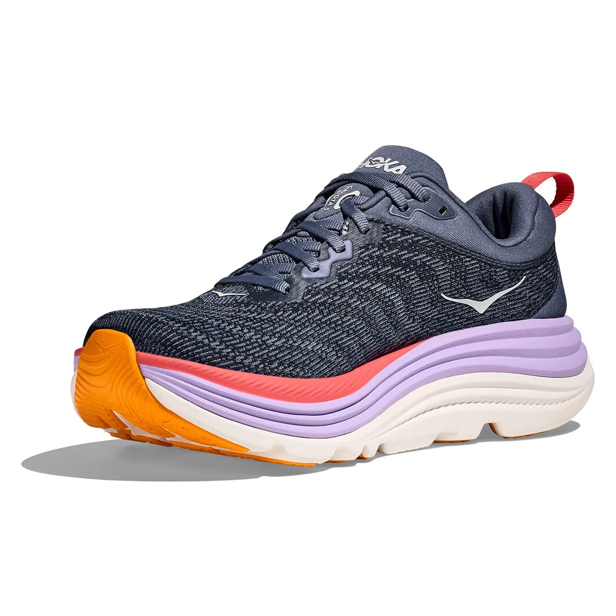 Hoka Gaviota 5 Womens | Anchor / Grapefruit