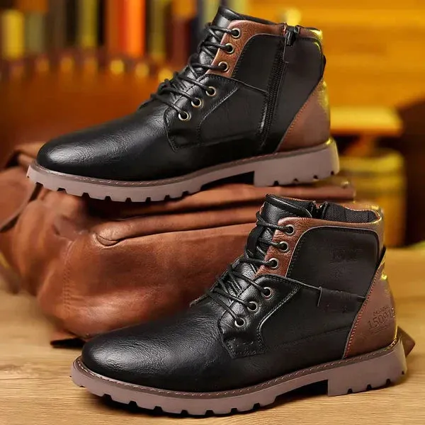 Jethro | Durable Leather Lace-Up Boots