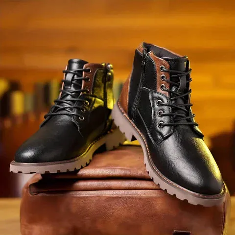 Jethro | Durable Leather Lace-Up Boots