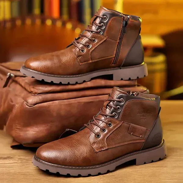 Jethro | Durable Leather Lace-Up Boots