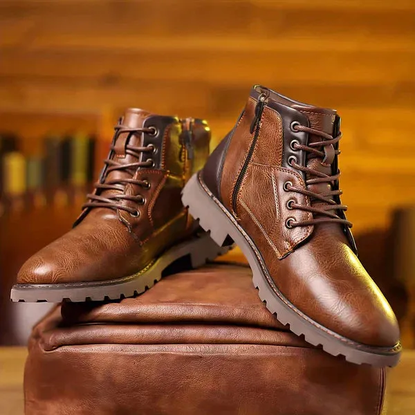 Jethro | Durable Leather Lace-Up Boots