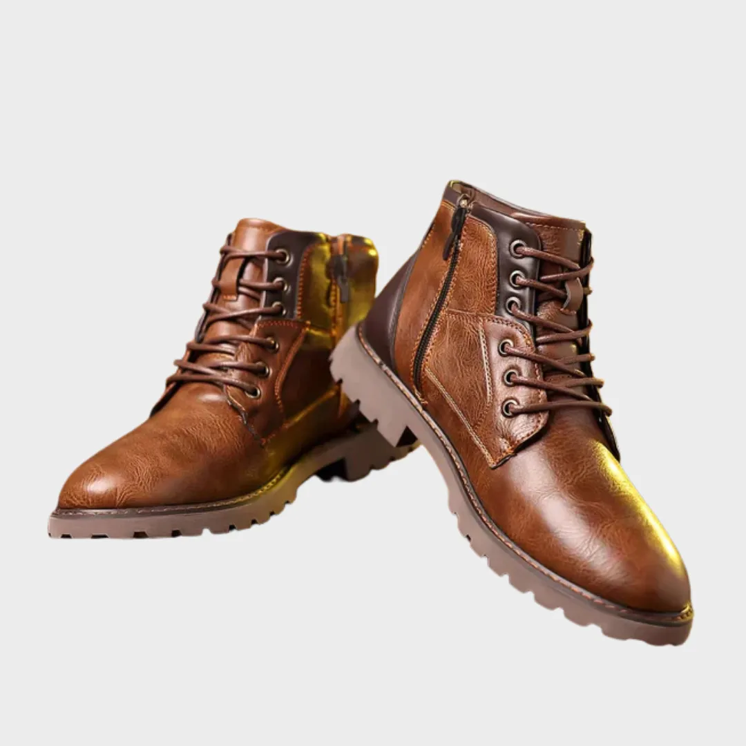 Jethro | Durable Leather Lace-Up Boots