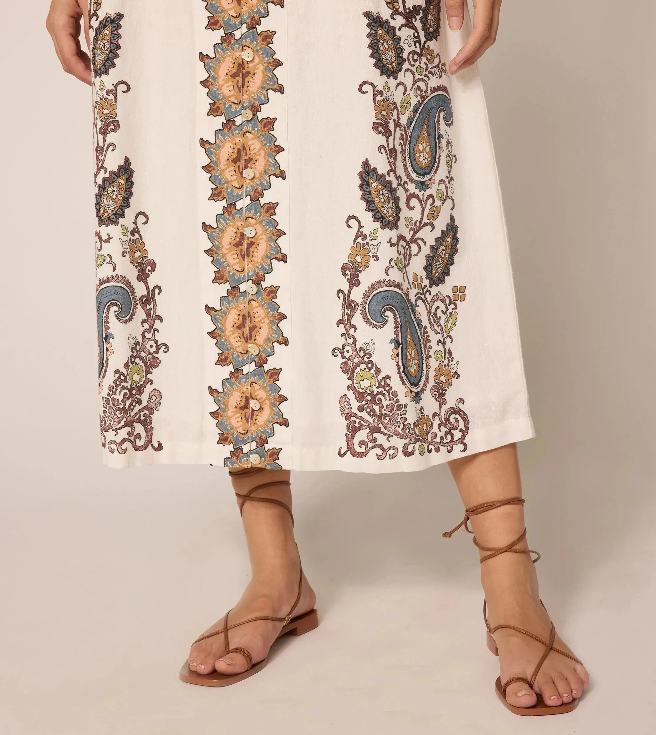 Jolene Ankle Dress - Veneto Paisley