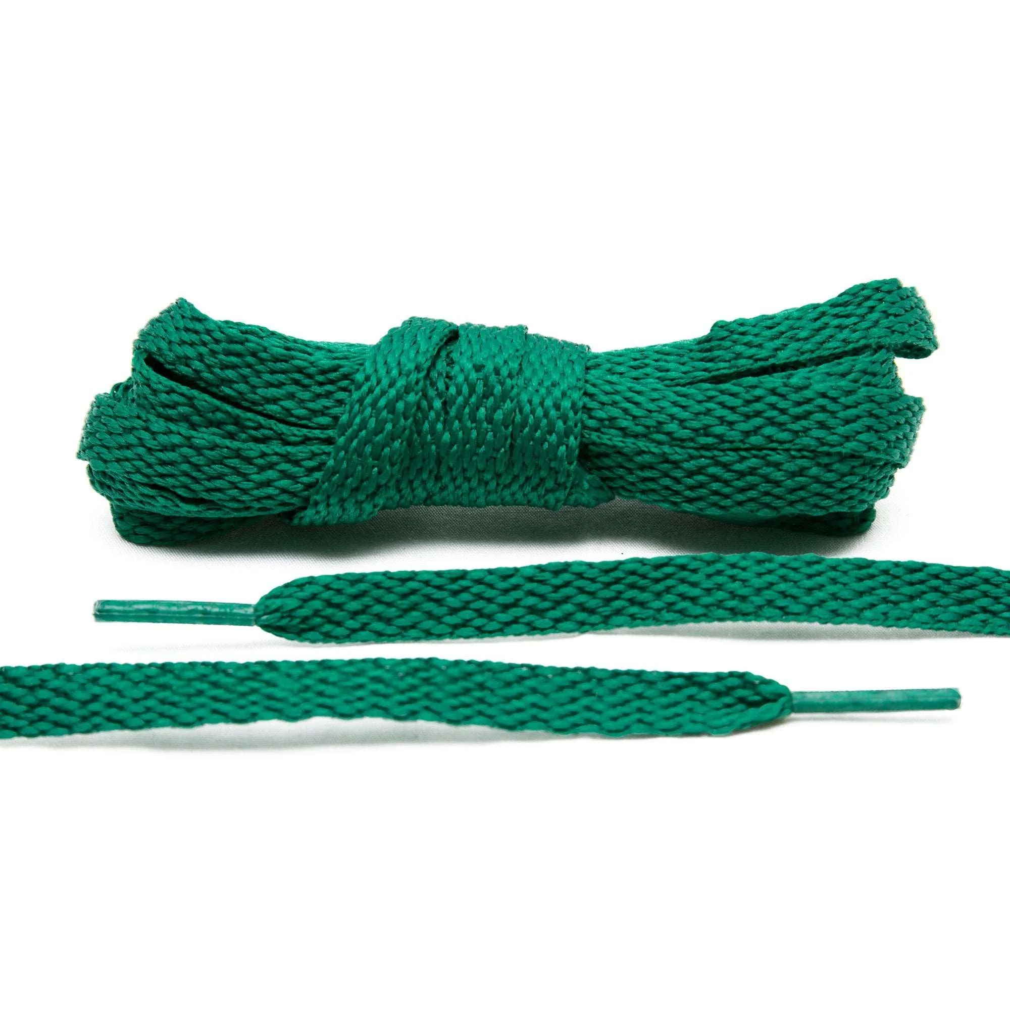 Kelly Green Flat Shoe Laces