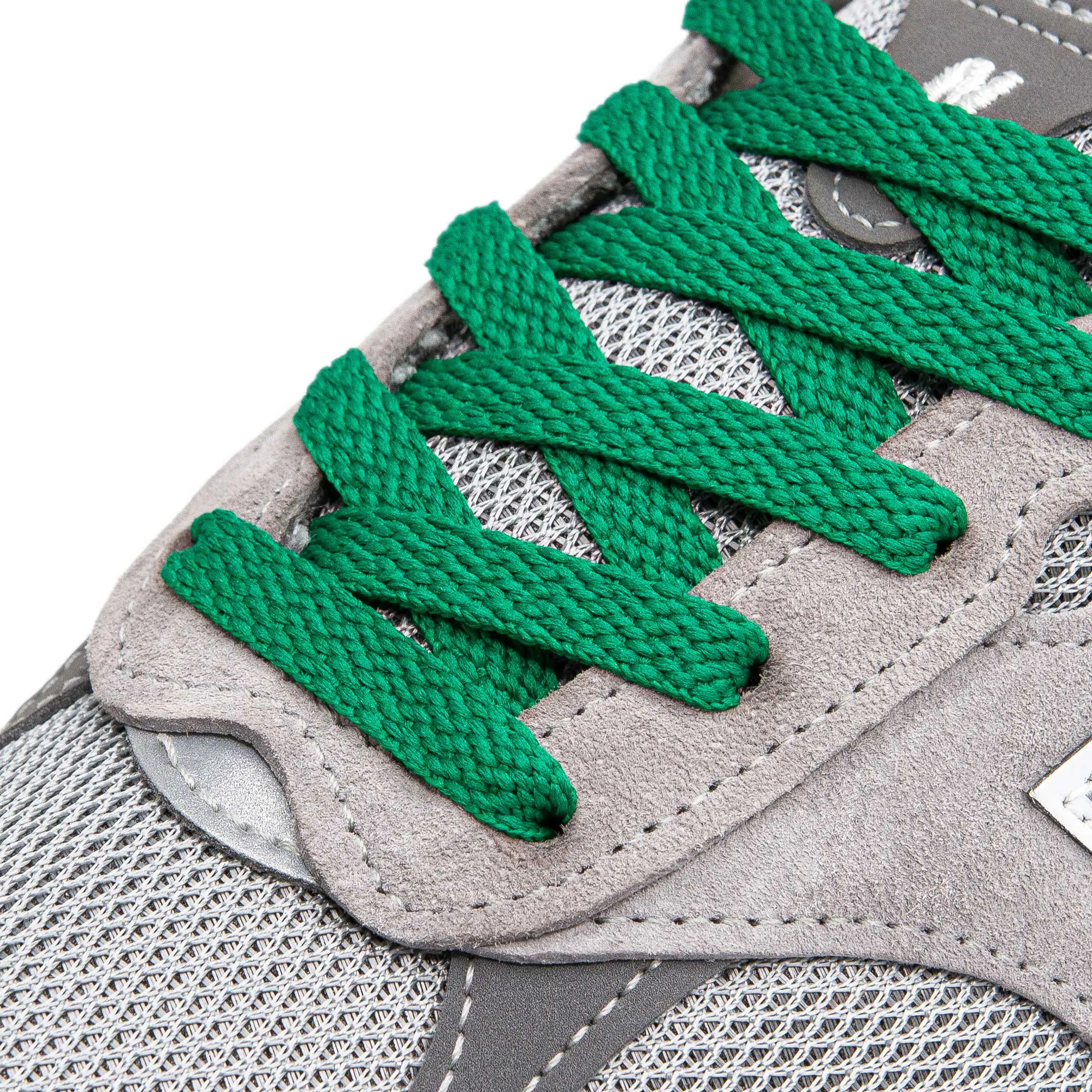 Kelly Green Flat Shoe Laces