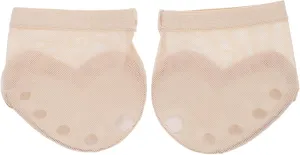 KICHOUSE 1 Pair Half Sole Shoes Ballet Jazz Modern Toe Protection Size m Skin Tone
