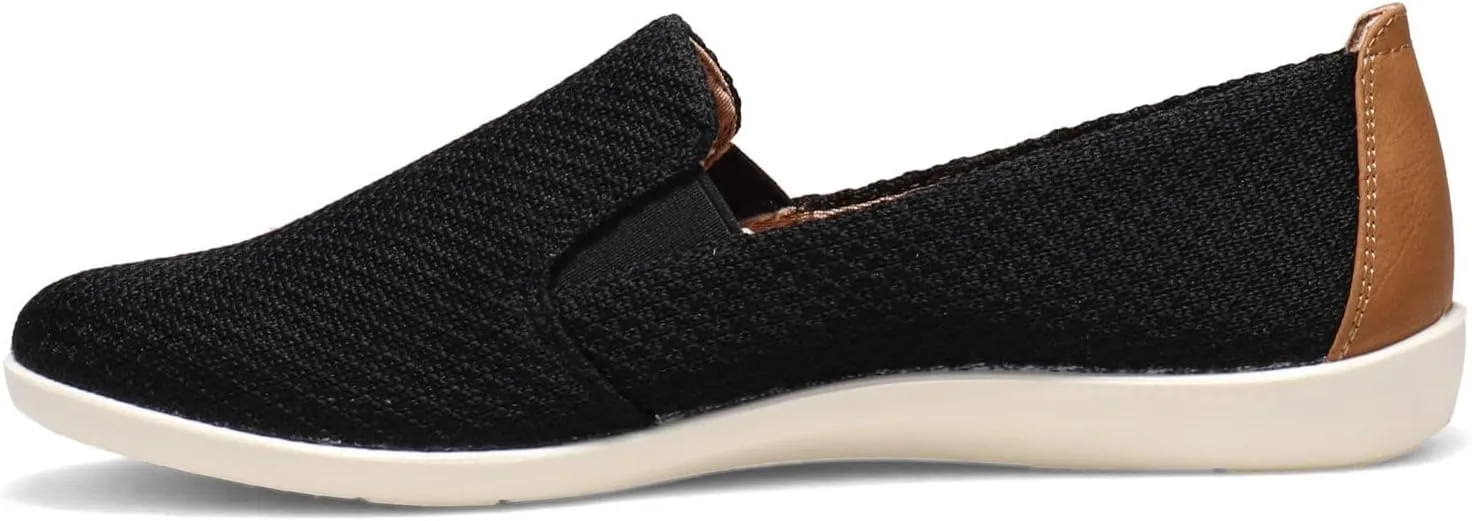 Life Stride Womens Next Level Slip-On Sneaker, Black, 7 US