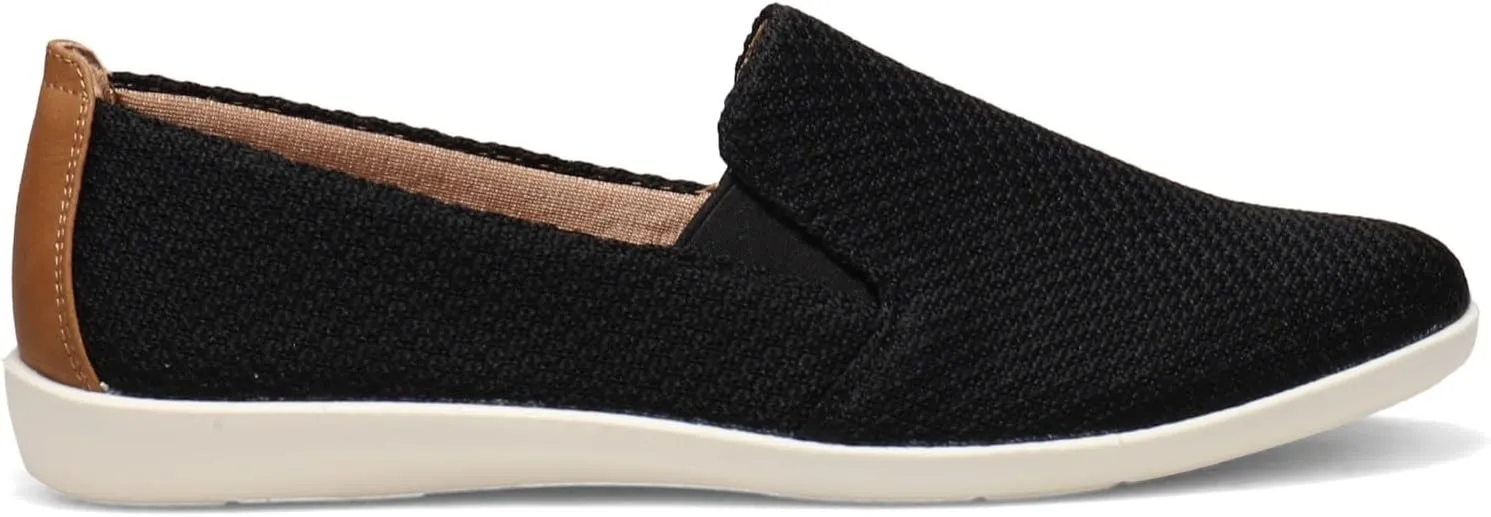 Life Stride Womens Next Level Slip-On Sneaker, Black, 7 US