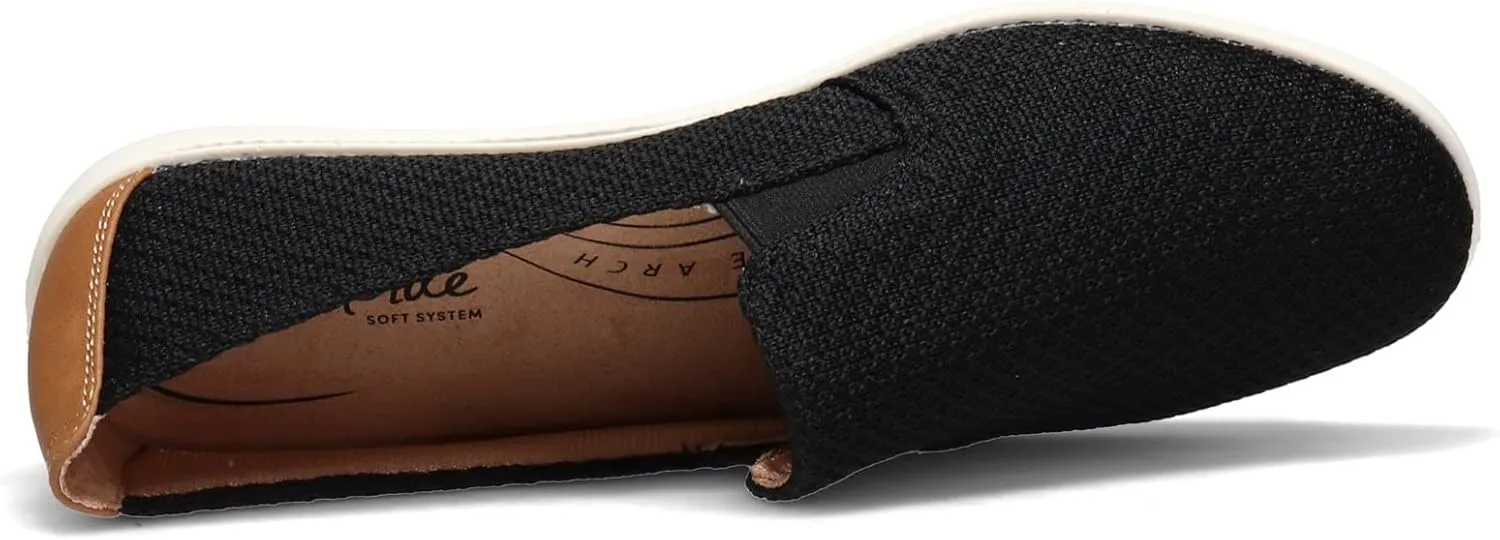 Life Stride Womens Next Level Slip-On Sneaker, Black, 7 US