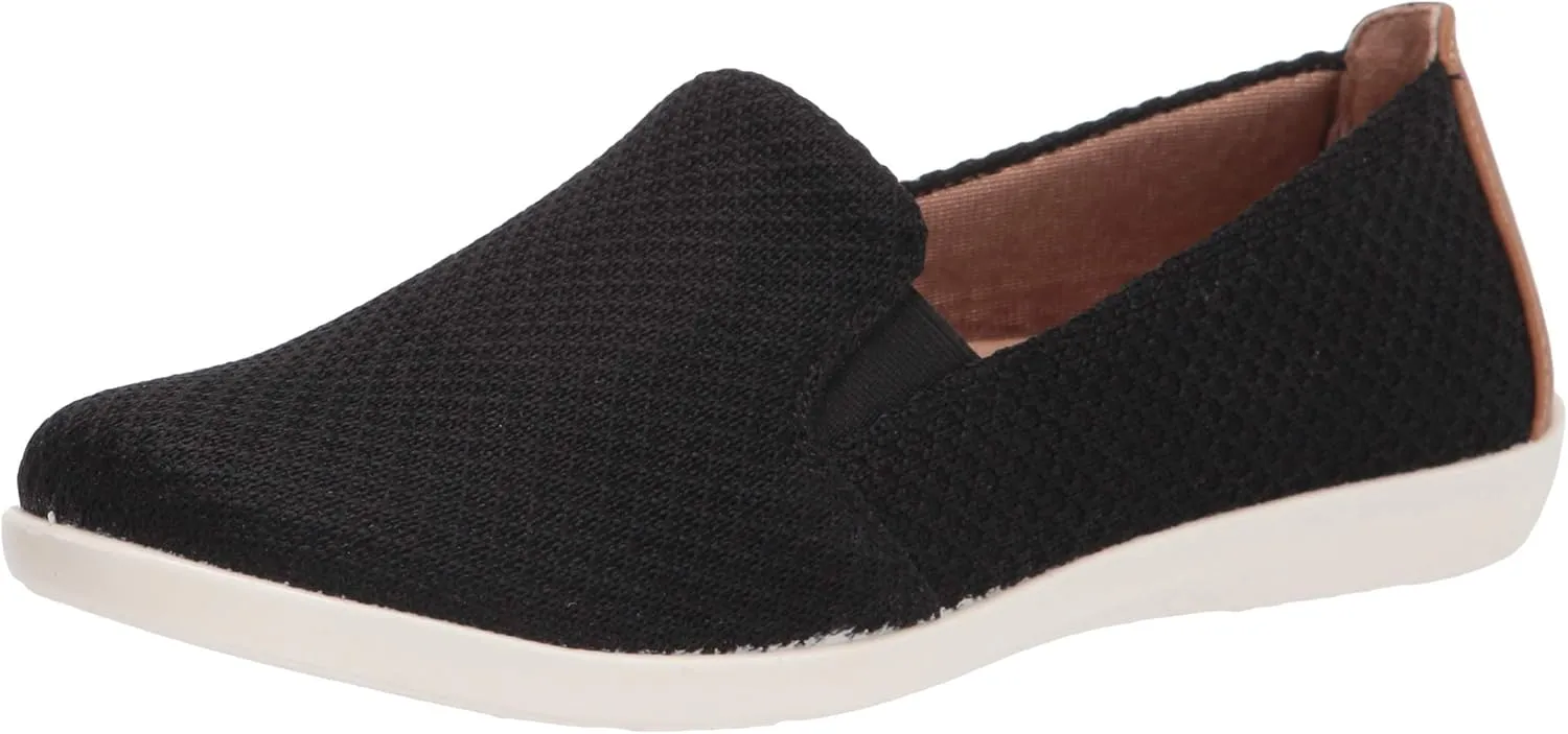Life Stride Womens Next Level Slip-On Sneaker, Black, 7 US