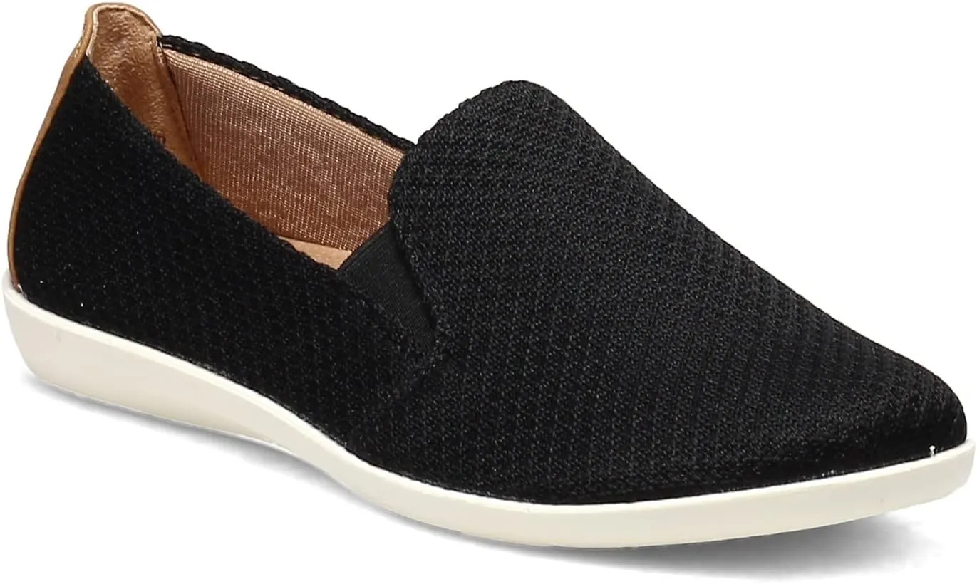 Life Stride Womens Next Level Slip-On Sneaker, Black, 7 US