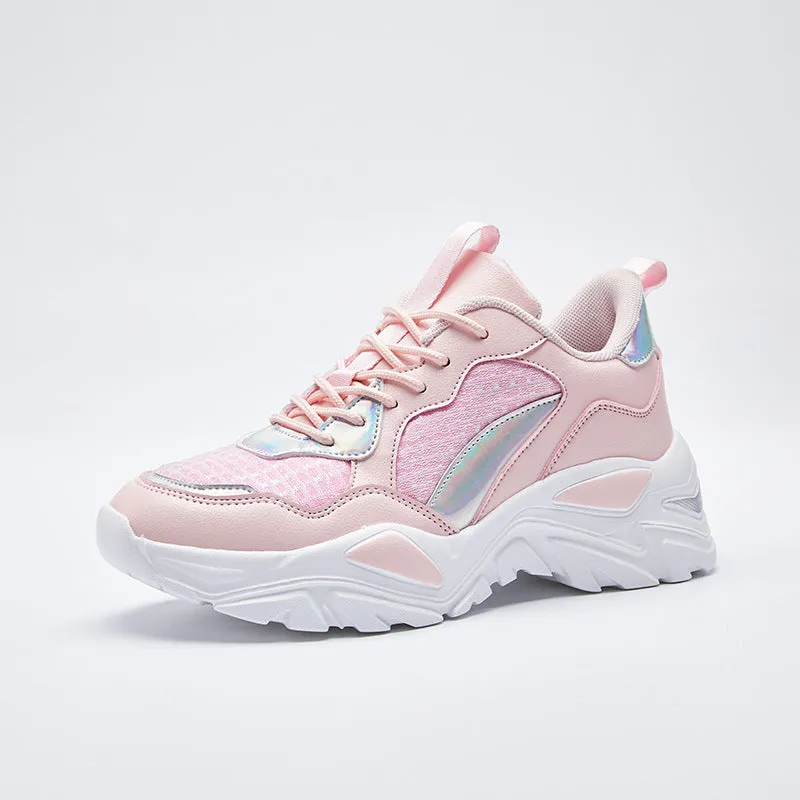 Lightweight Flying Woven Women's Shoes, Sneakers, Daddy Shoes