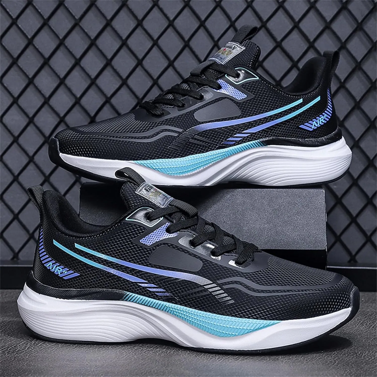 Mens Athletic Running Shoes Lightweight Walking Shoes Trail Mesh Breathable Sneakers Outdoor Jogging Shoes for Men