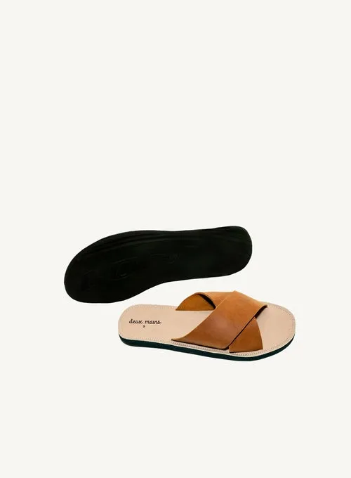 Men's Criss Cross Leather Sandal