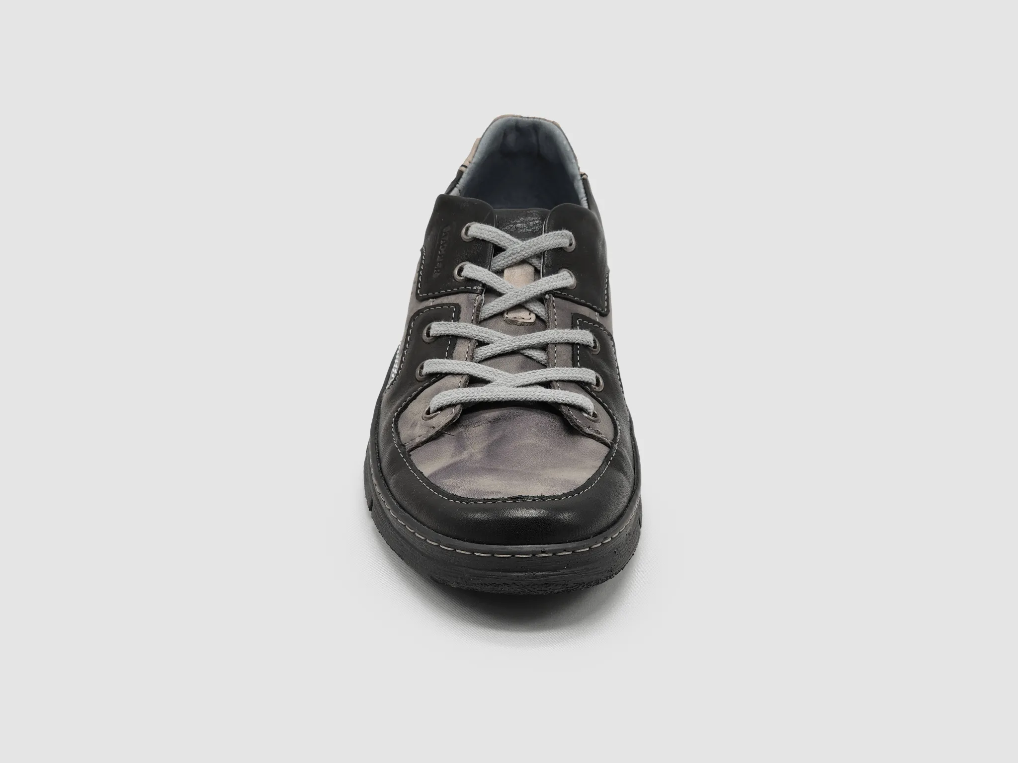Men's Everyday Leather Shoes - Black/Grey
