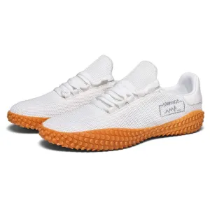 Men’s Sneakers Barefoot Lightweight Shoes - White Size US10.5 = EU45