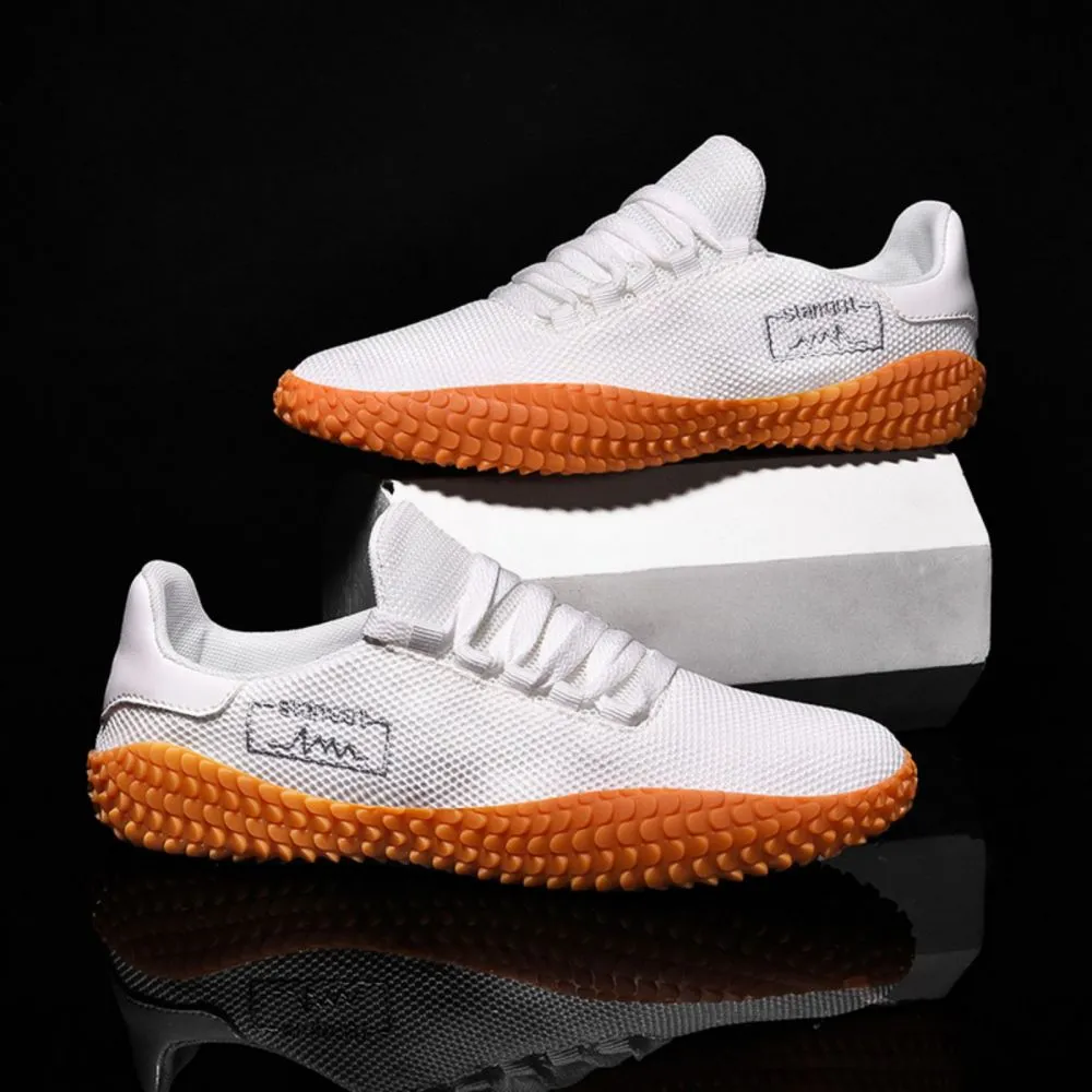 Men’s Sneakers Barefoot Lightweight Shoes - White Size US10.5 = EU45