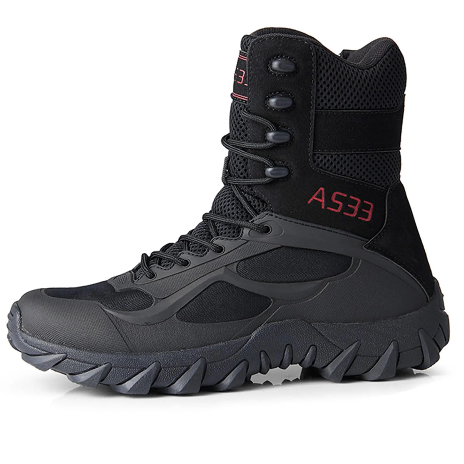 Men's Tactical Boots Lightweight Work Military Boots Side Zipper Jungle boots