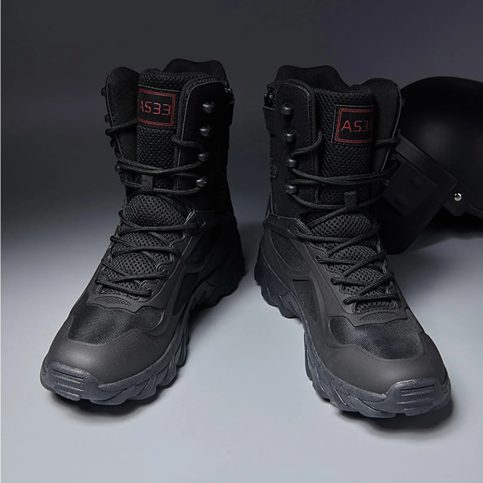 Men's Tactical Boots Lightweight Work Military Boots Side Zipper Jungle boots