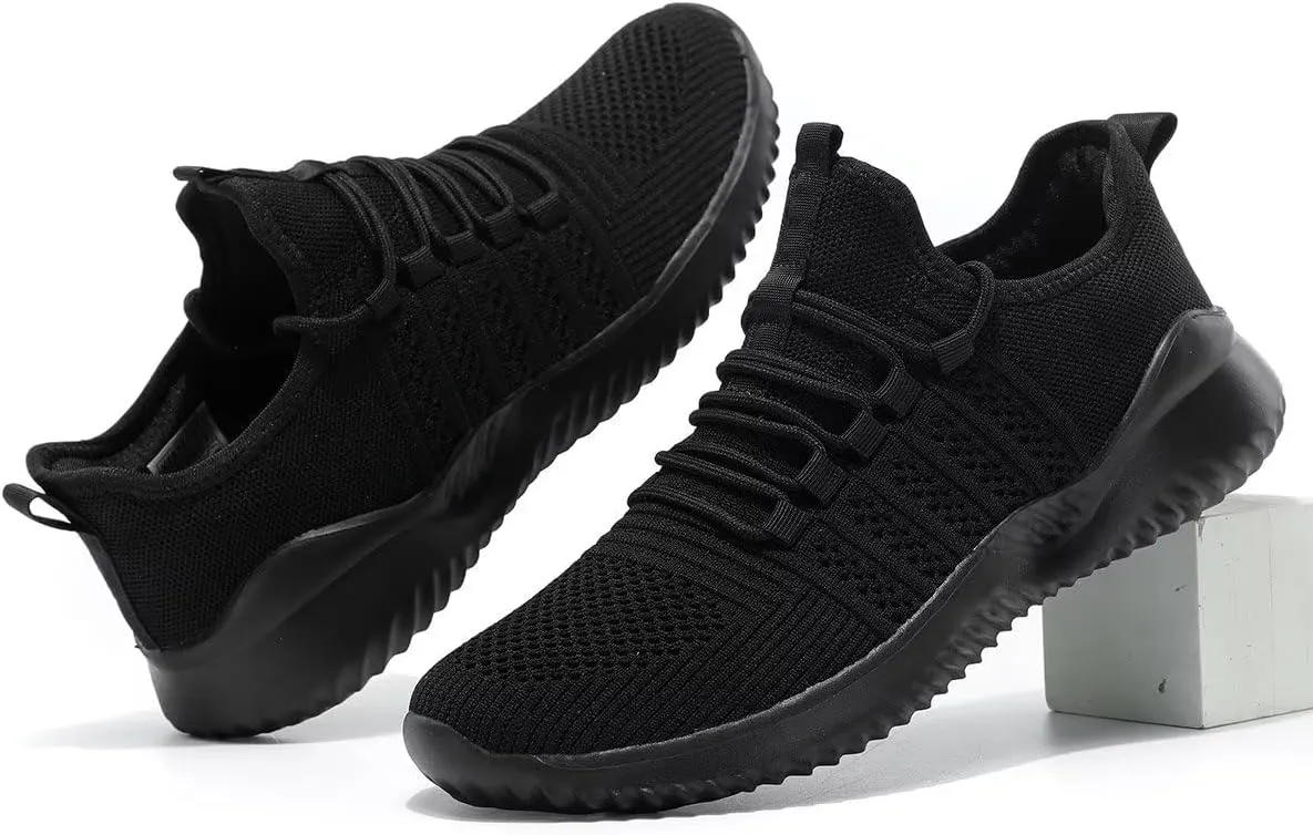 Mens Walking Shoes Lightweight Breathable Slip On Running Shoes Comfortable Fashion Sneakers Workout Casual Sports