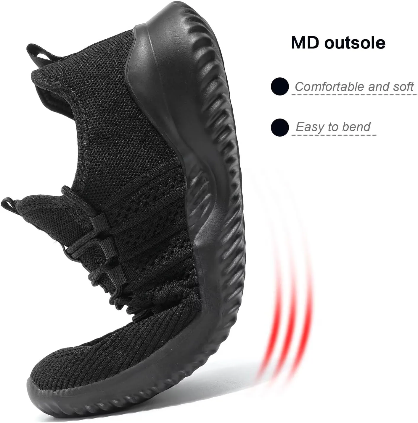 Mens Walking Shoes Lightweight Breathable Slip On Running Shoes Comfortable Fashion Sneakers Workout Casual Sports