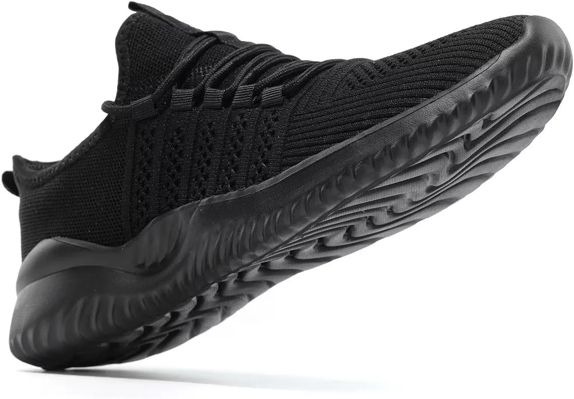Mens Walking Shoes Lightweight Breathable Slip On Running Shoes Comfortable Fashion Sneakers Workout Casual Sports