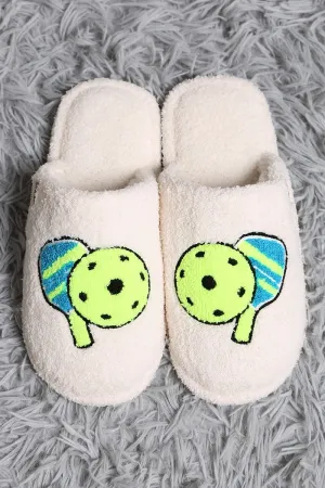 Pickleball House Slippers Pickleball House Slippers