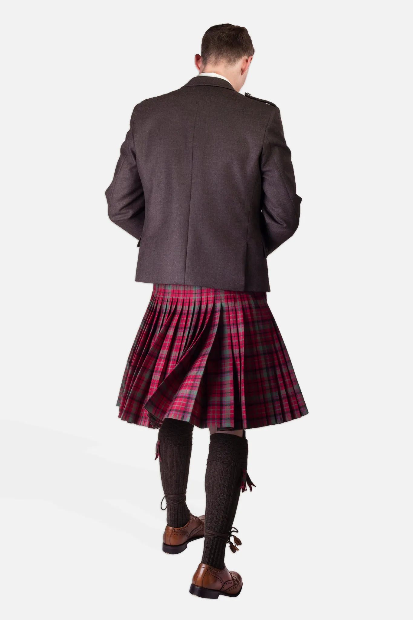 Red Nicolson Muted / Peat Holyrood Kilt Hire Outfit