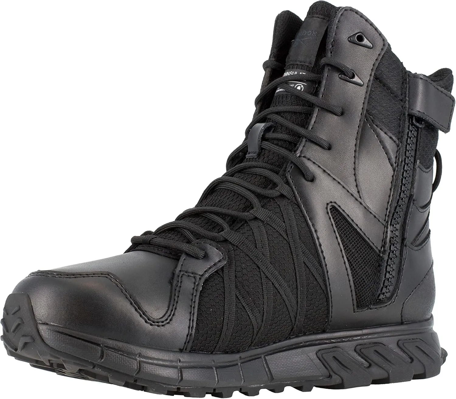 Reebok Men's Rb3455 Trailgrip 8" Tactical Waterproof Insulated Construction Boot Black Work & Safety