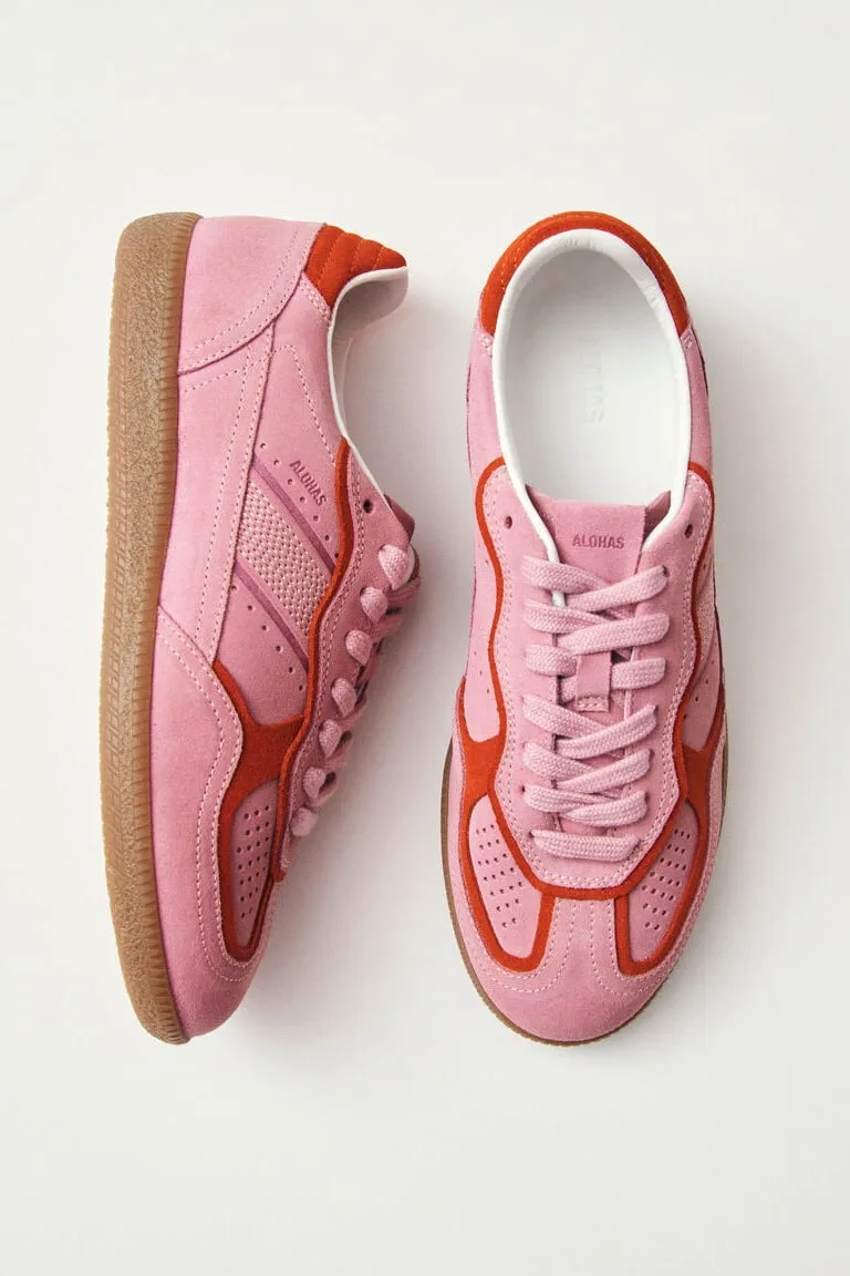 Rife Sea Pink Leather Sneakers