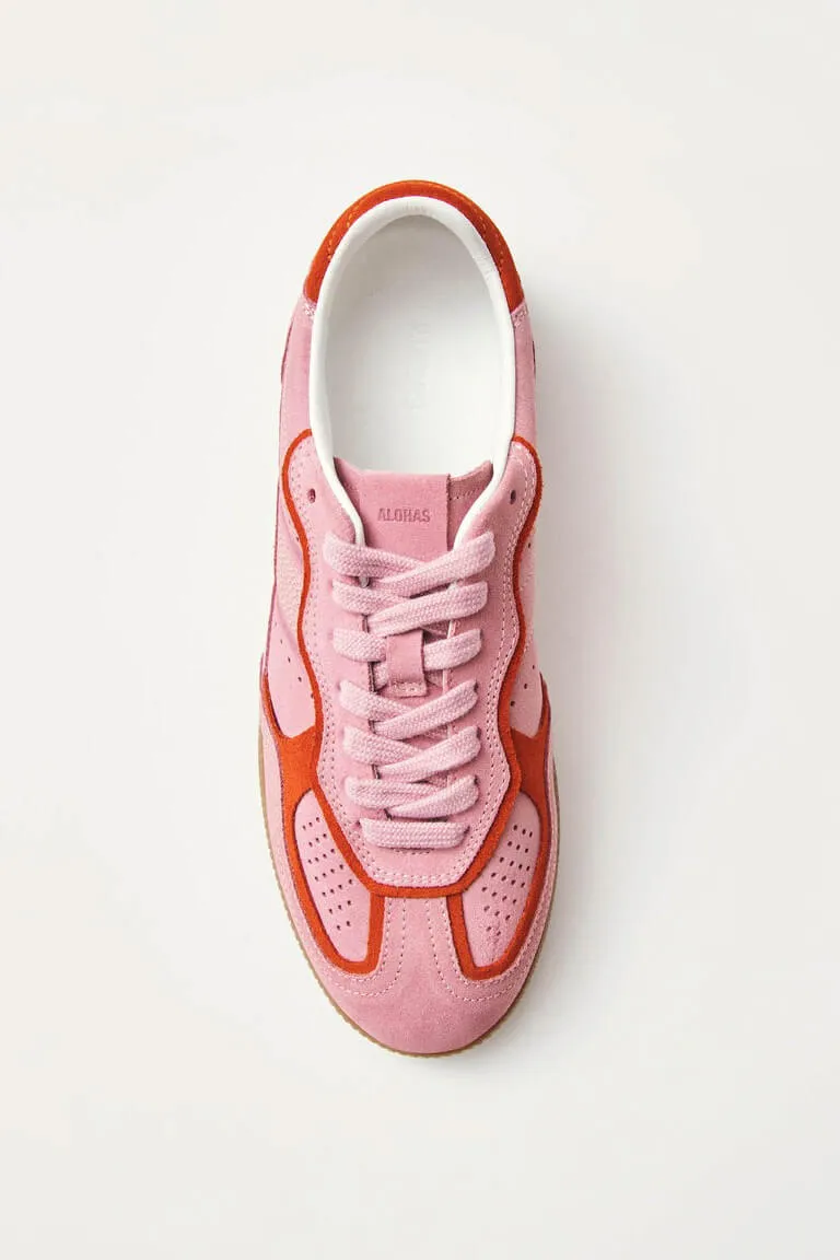 Rife Sea Pink Leather Sneakers