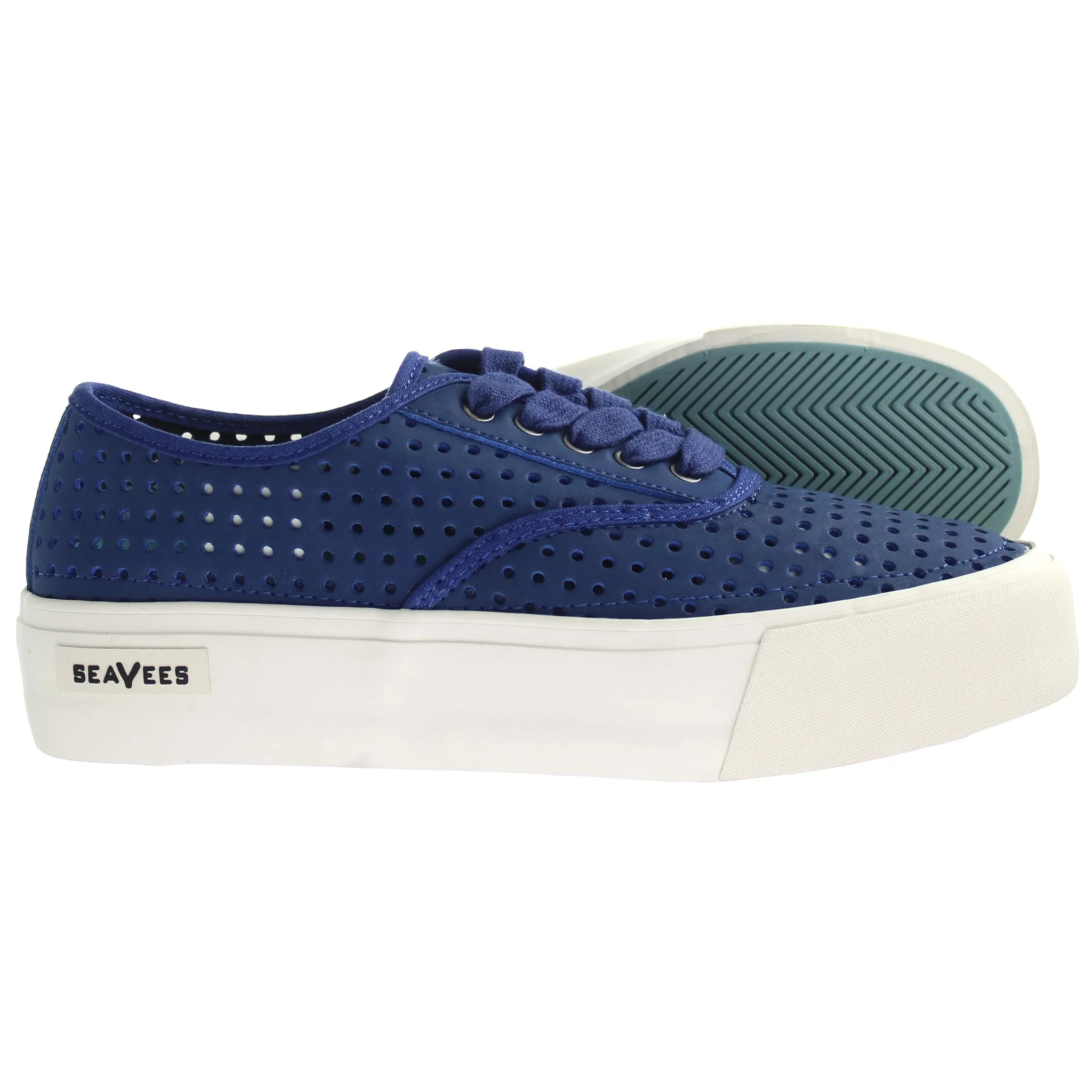 Seavees Legend Platform Womens Blue Shoes