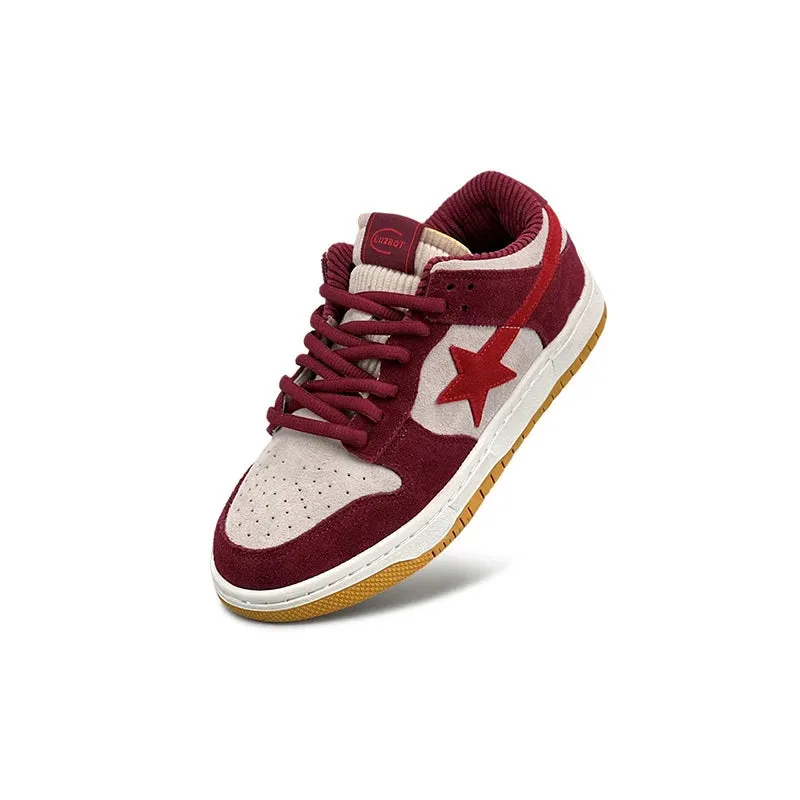Star | Red Suede with Star Element