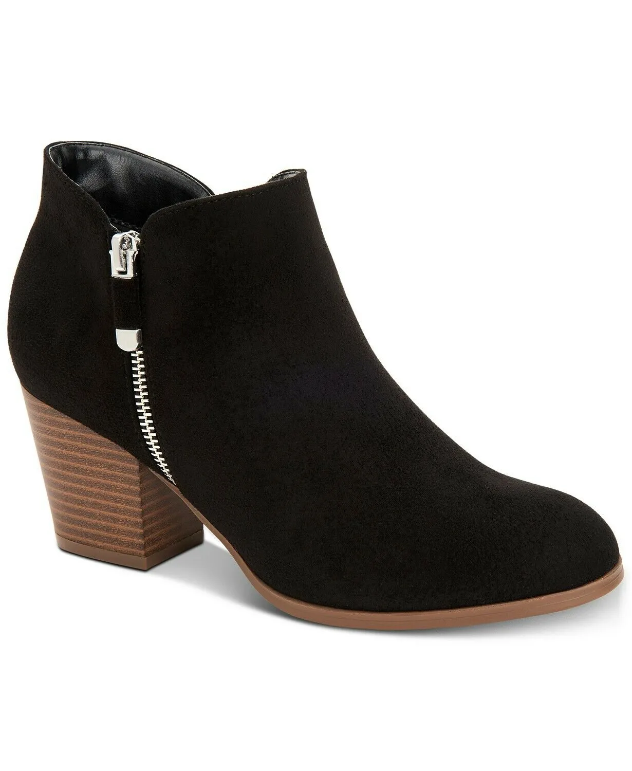 Style & Co.  Black Womens Masrina Almond Toe Ankle Fashion Boots Size 6.5M