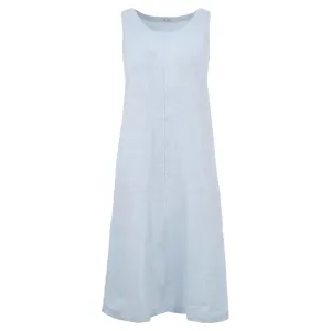 Suzy A-Line Linen Dress | Powder Blue