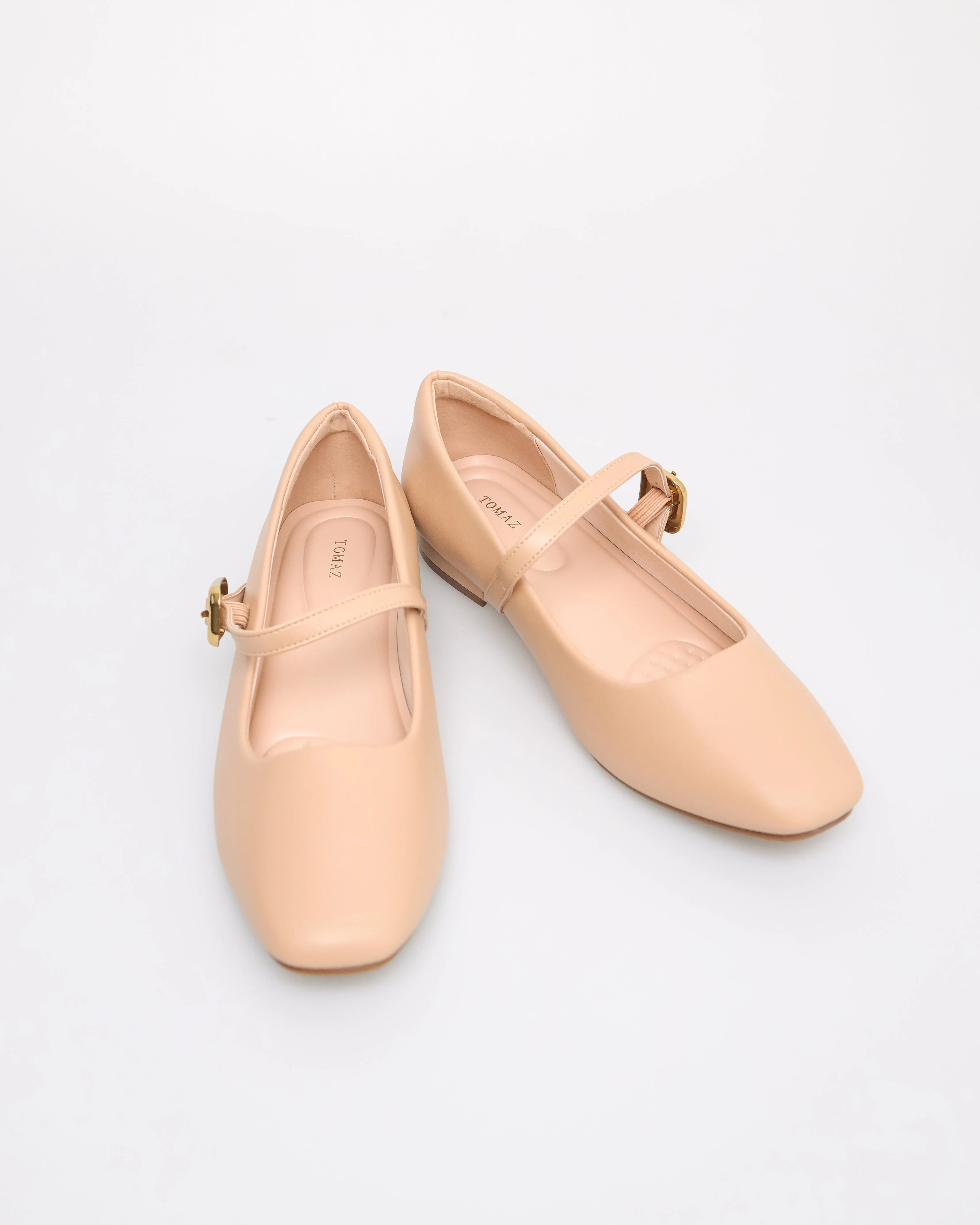 Tomaz NN364 Ladies Buckle Flats
