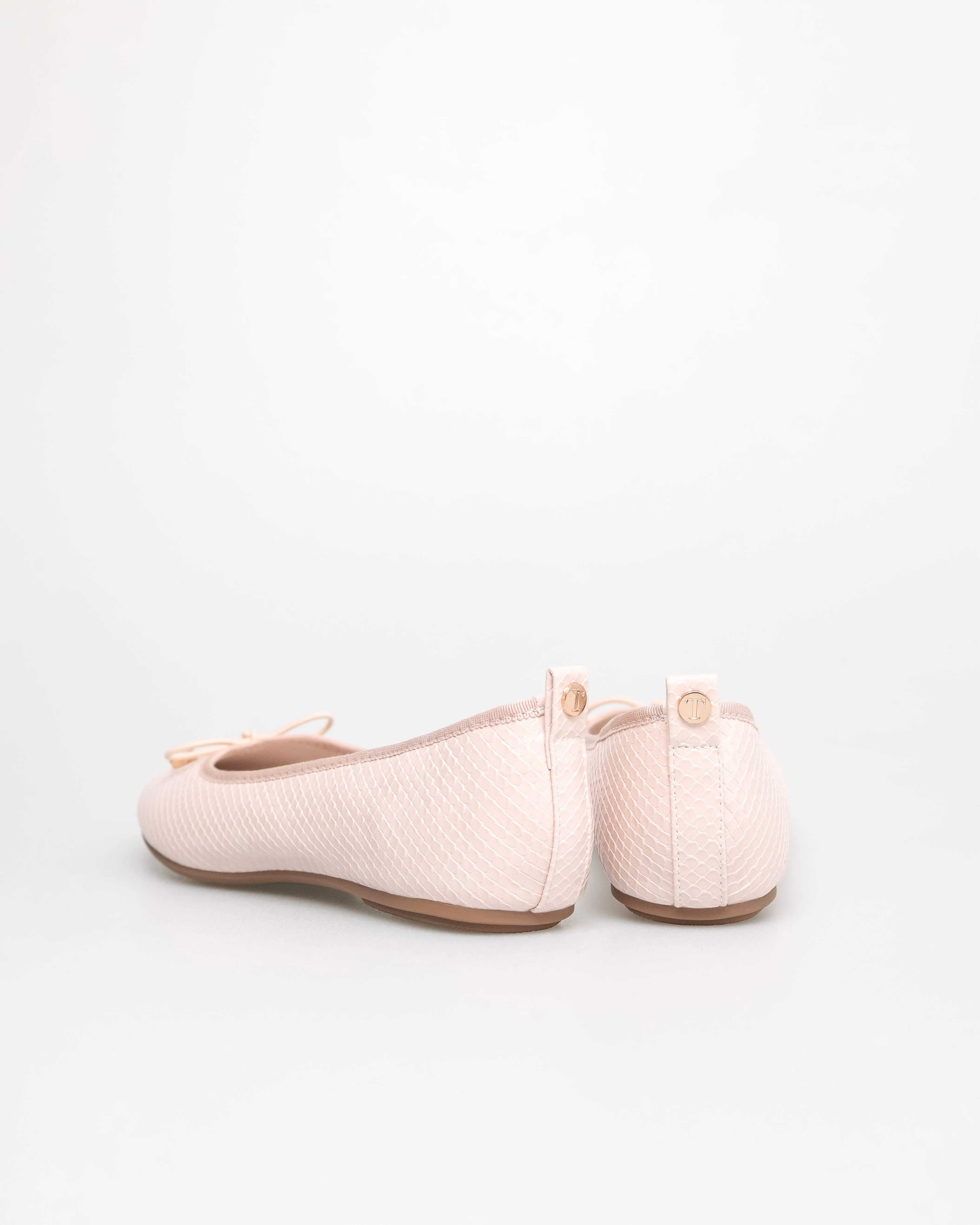 Tomaz NN375 Ladies Bow Flats (Nude)
