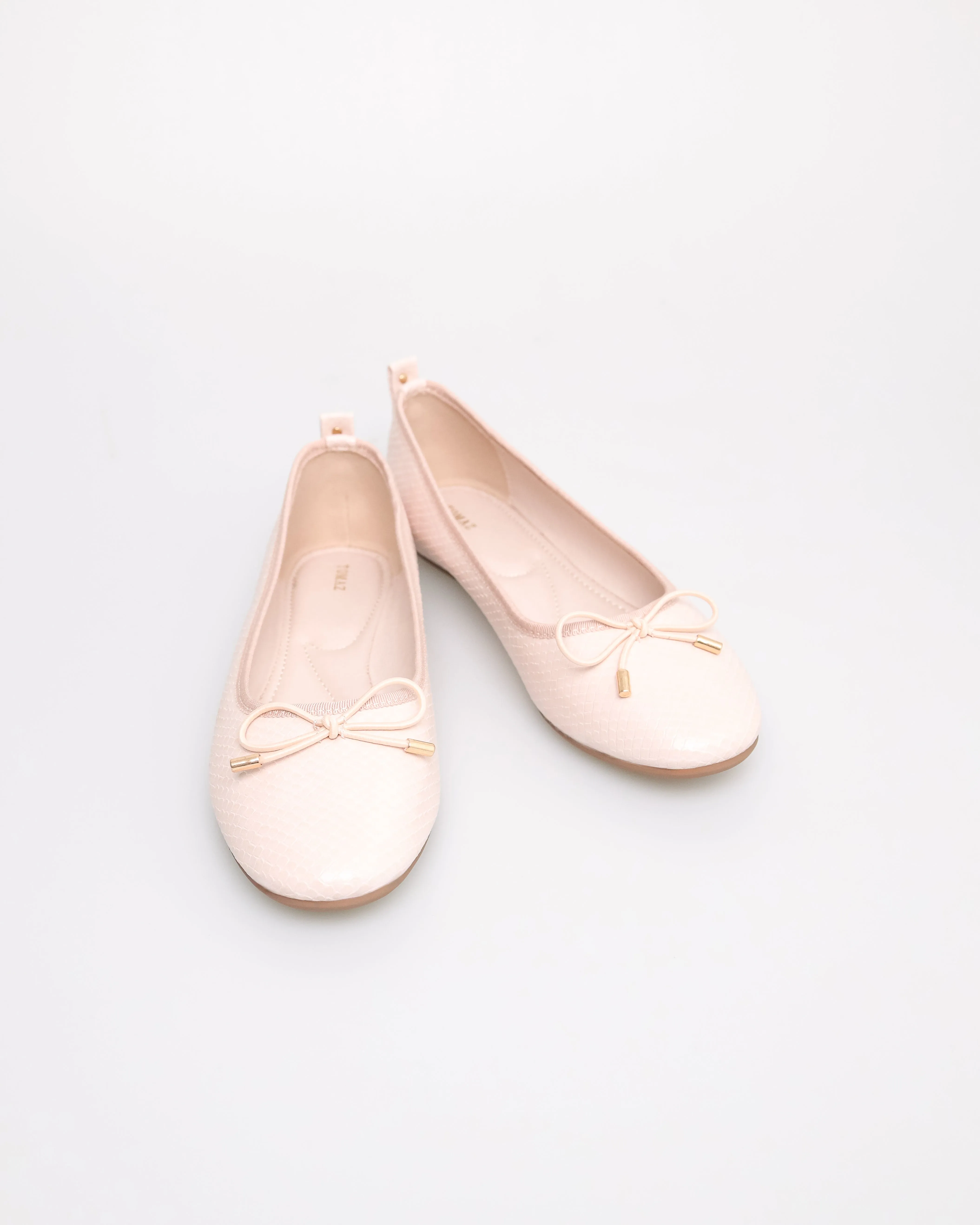 Tomaz NN375 Ladies Bow Flats (Nude)