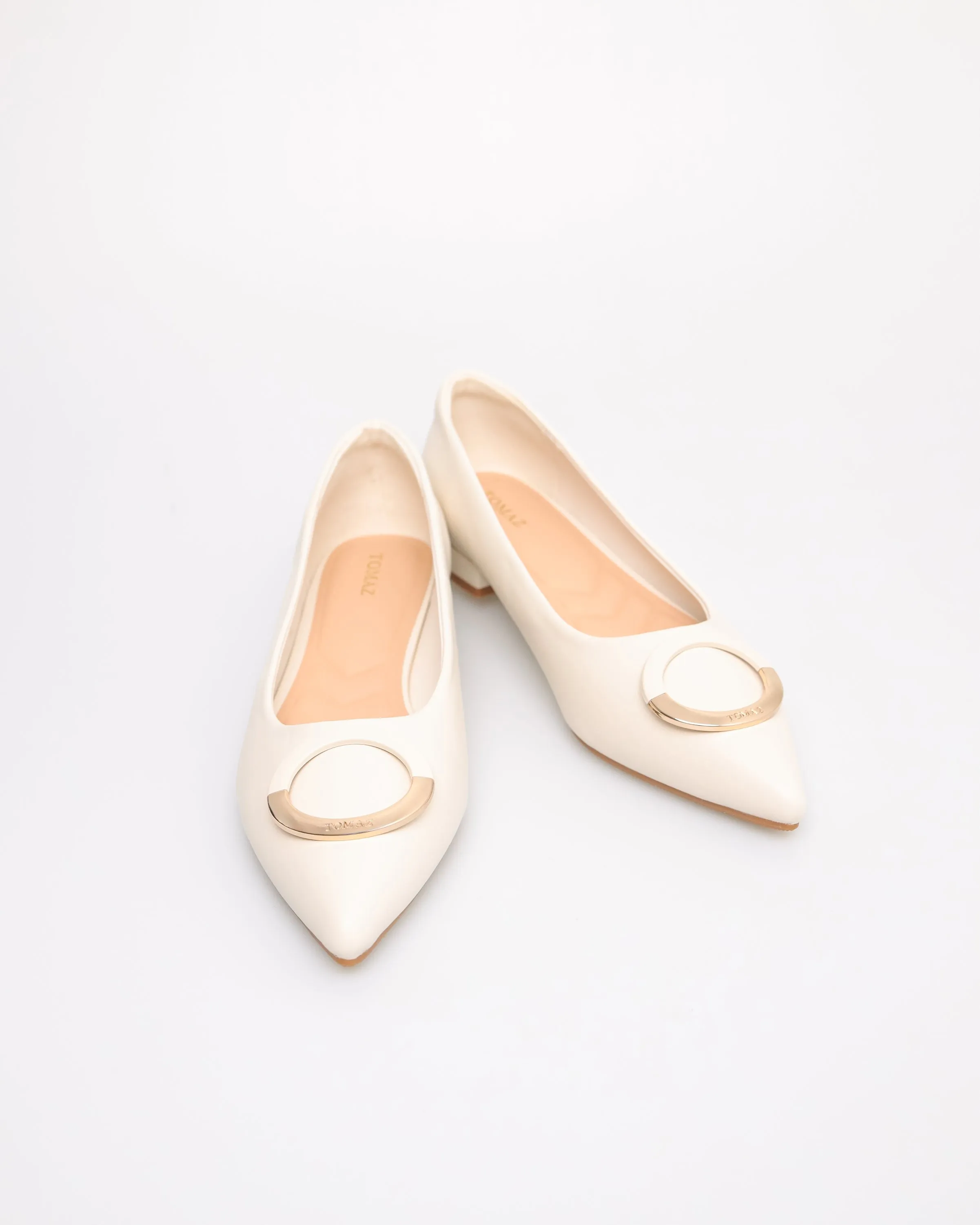 Tomaz YX180 Ladies Bohemian Buckle Flats