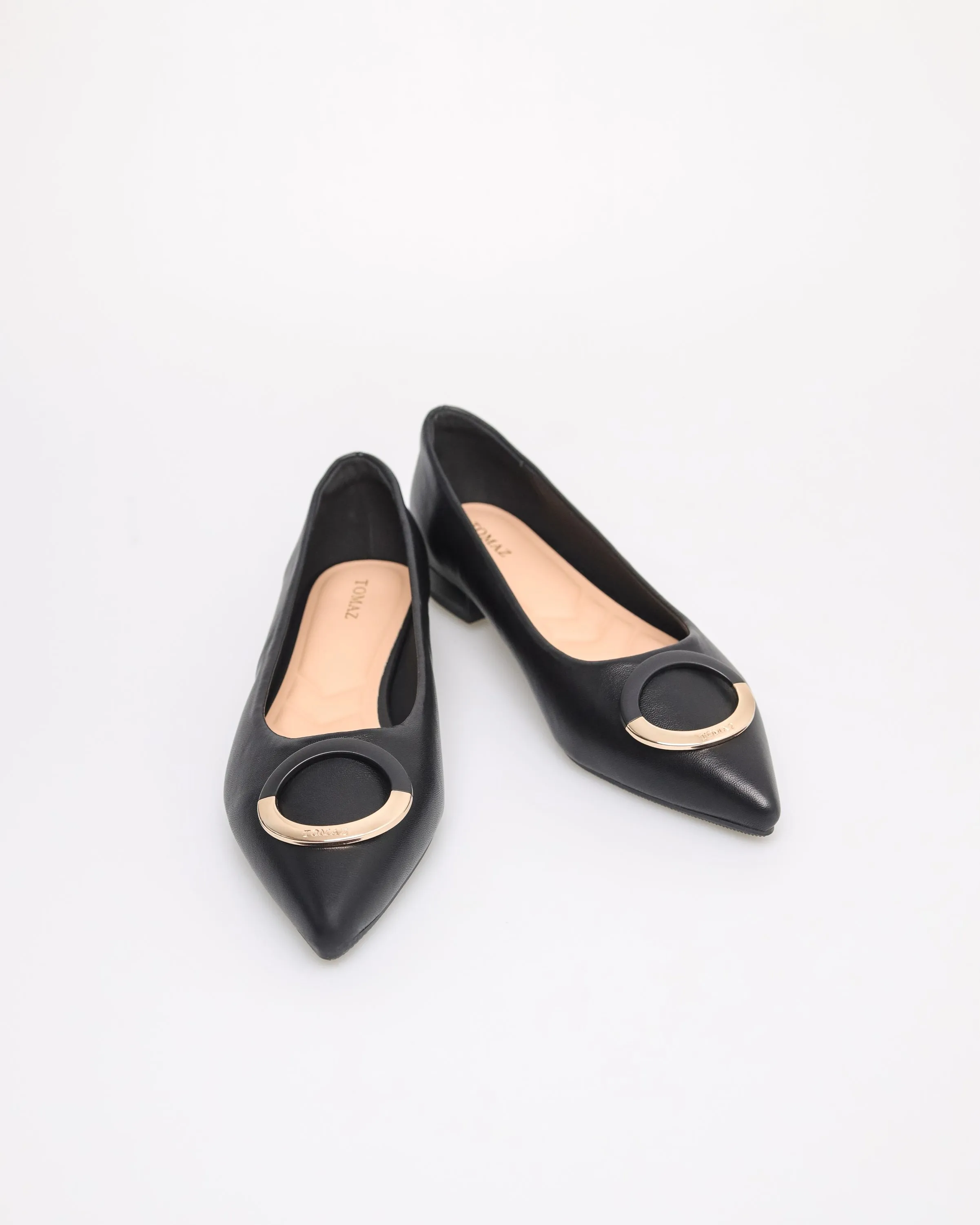 Tomaz YX180 Ladies Bohemian Buckle Flats
