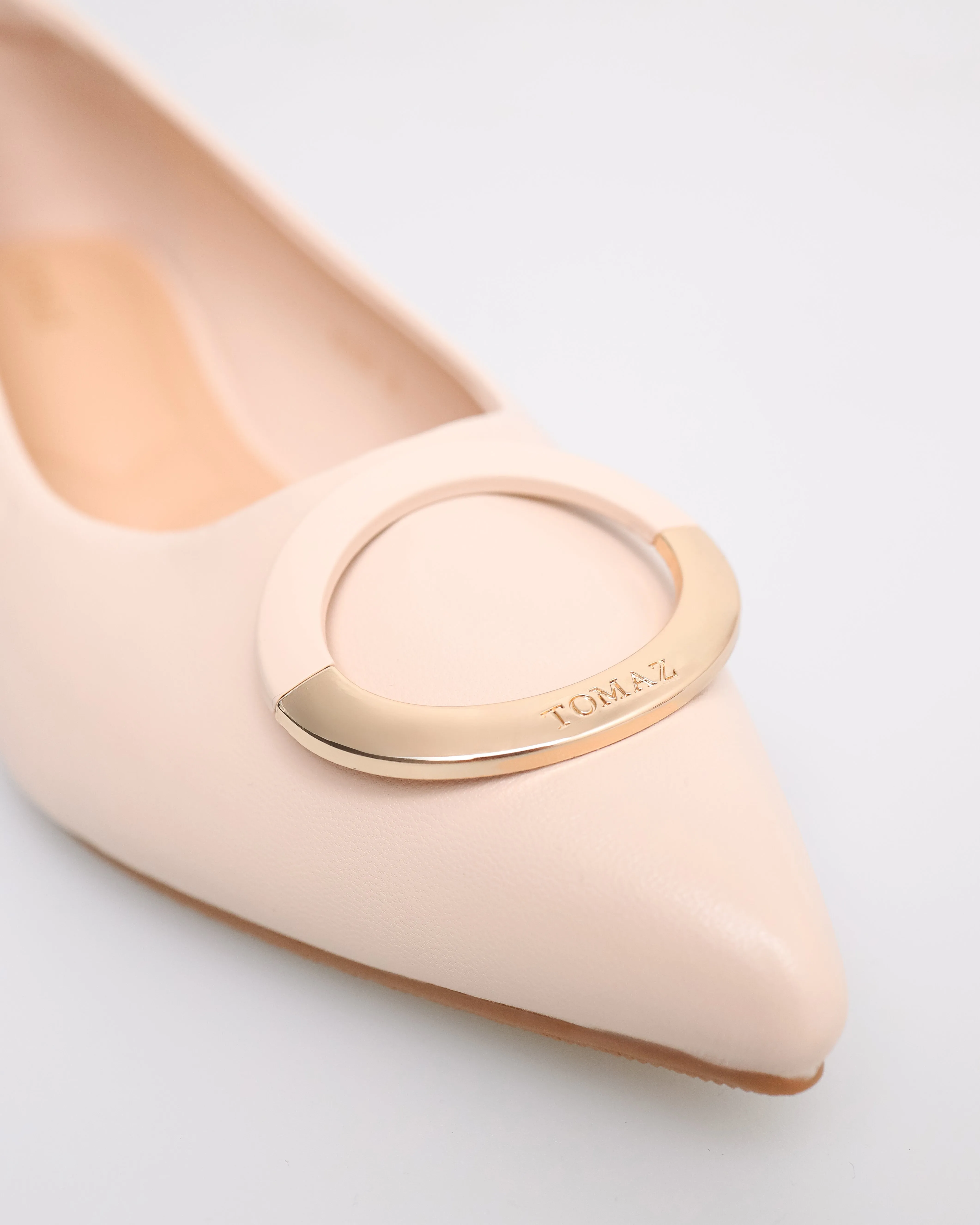 Tomaz YX180 Ladies Bohemian Buckle Flats