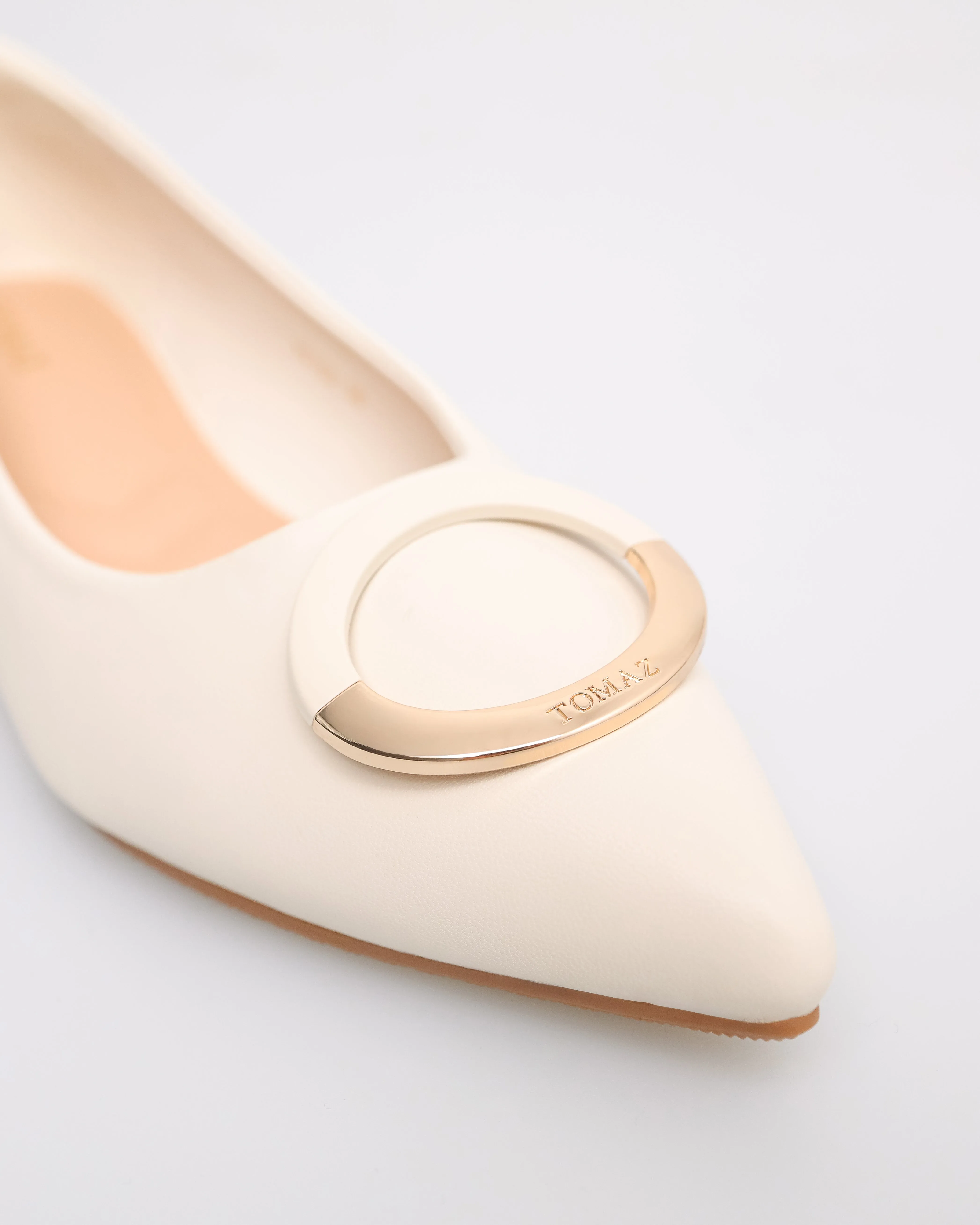 Tomaz YX180 Ladies Bohemian Buckle Flats