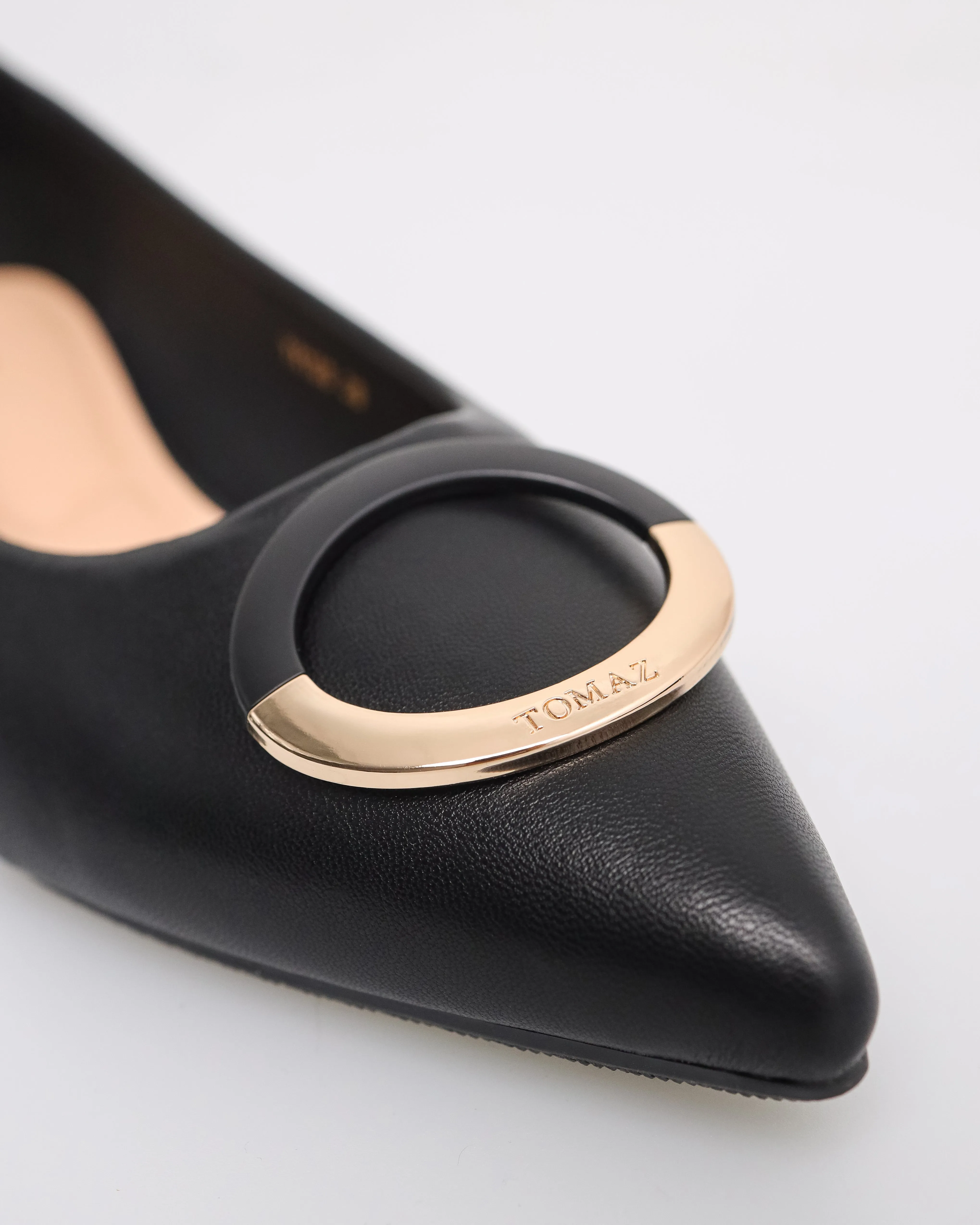 Tomaz YX180 Ladies Bohemian Buckle Flats