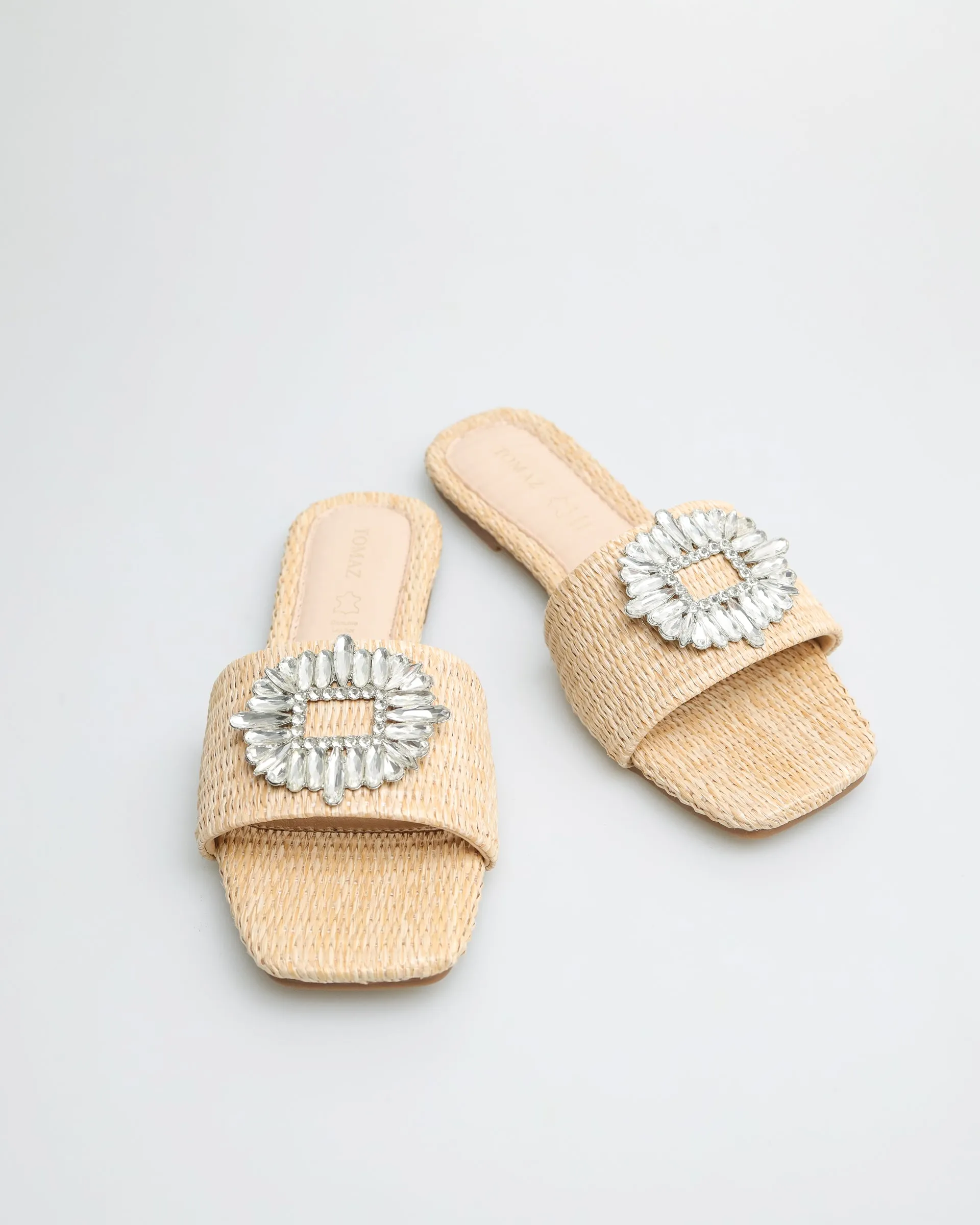 Tomaz YX96 Ladies Flower Gem Sandals