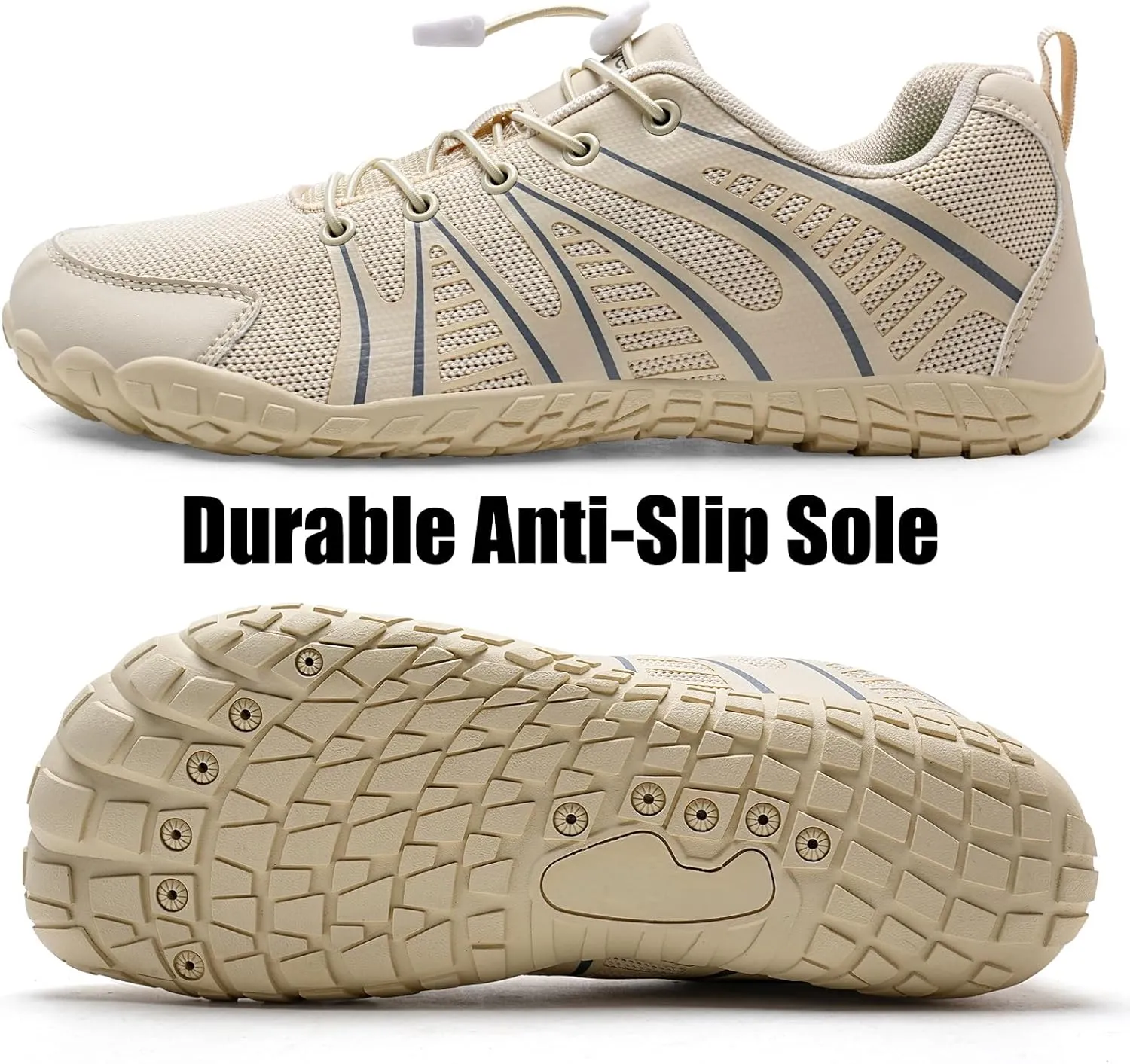 WateLves Barefoot Water Shoes Women Men Breathable Wide Width Toe Box Beach Walking Shoes Comfortable Slip On Minimalist Sneakers for Travel Hiking